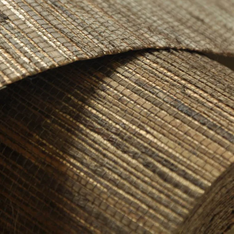 New Design Free Sample MYWIND Artsy Grasscloth Raw Hemp Home Latest Wallpaper  Home Decoration Wallcoverings