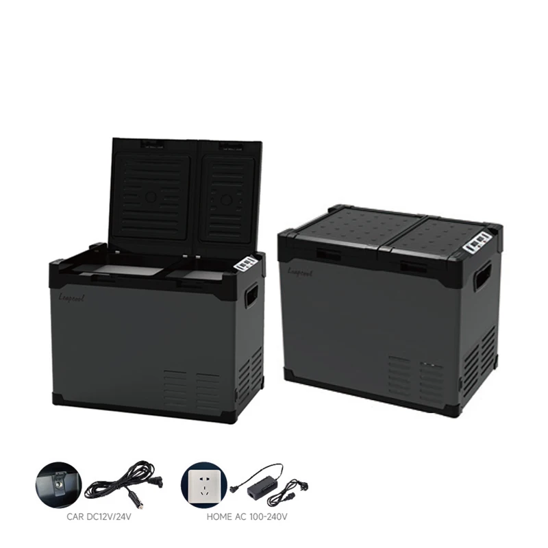 Factory Frozen Car Fridge Freezer 50L 12V 24V Fridge for Hunting Fishing RV Camping
