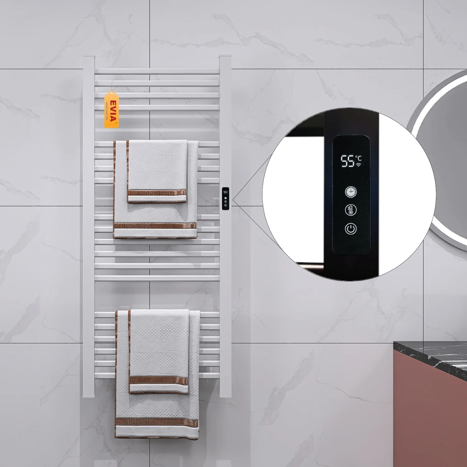 EVIA 200W low noise industry big family safe cost performance black  towel dryer