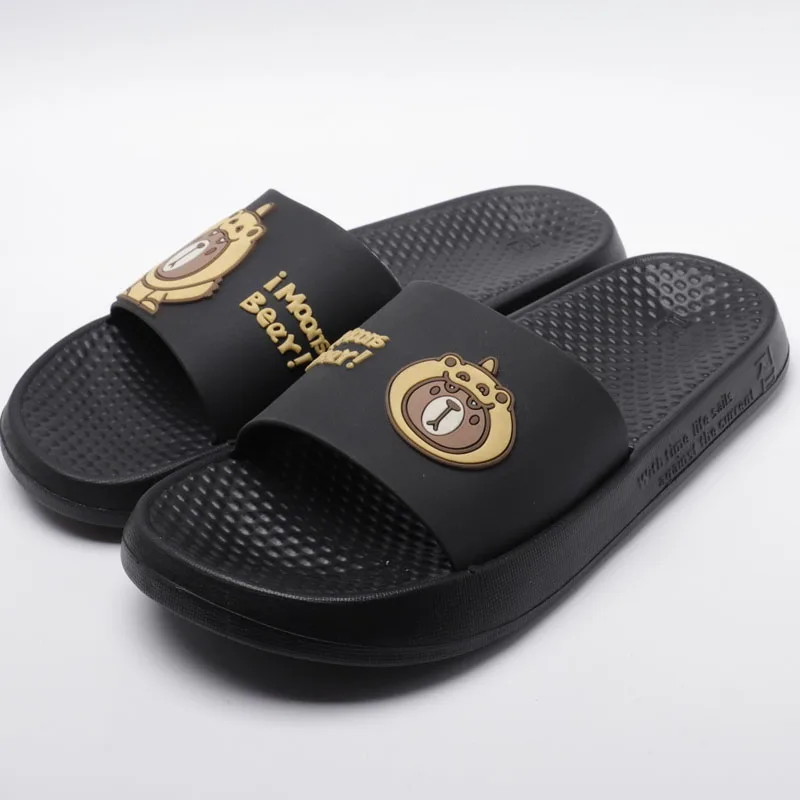 OEM/ODM man casual indoor cheap EVA slides custom logo PVC upper sandals wholesale yezzys slide for mens