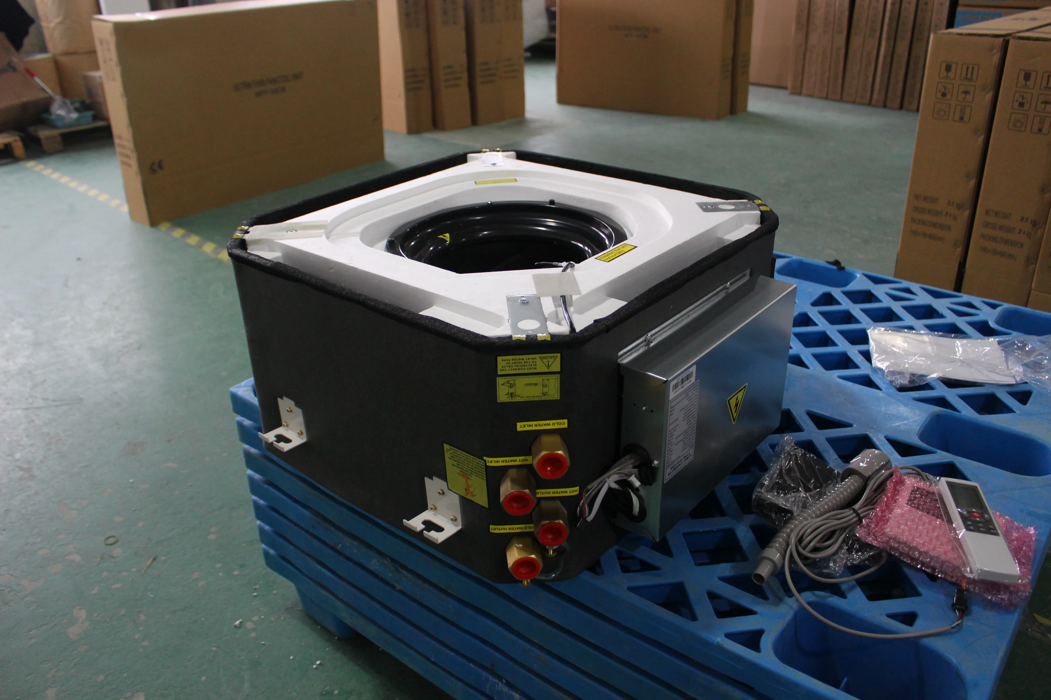 Cassette type chilled water fan coil unit