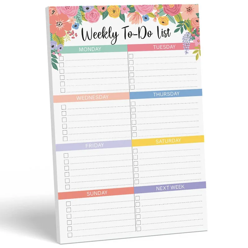 New Arrival A5 Custom To Do List Notepad Journal Organizer agenda noteBook 60 weeks yearly Notebook Weekly Planner