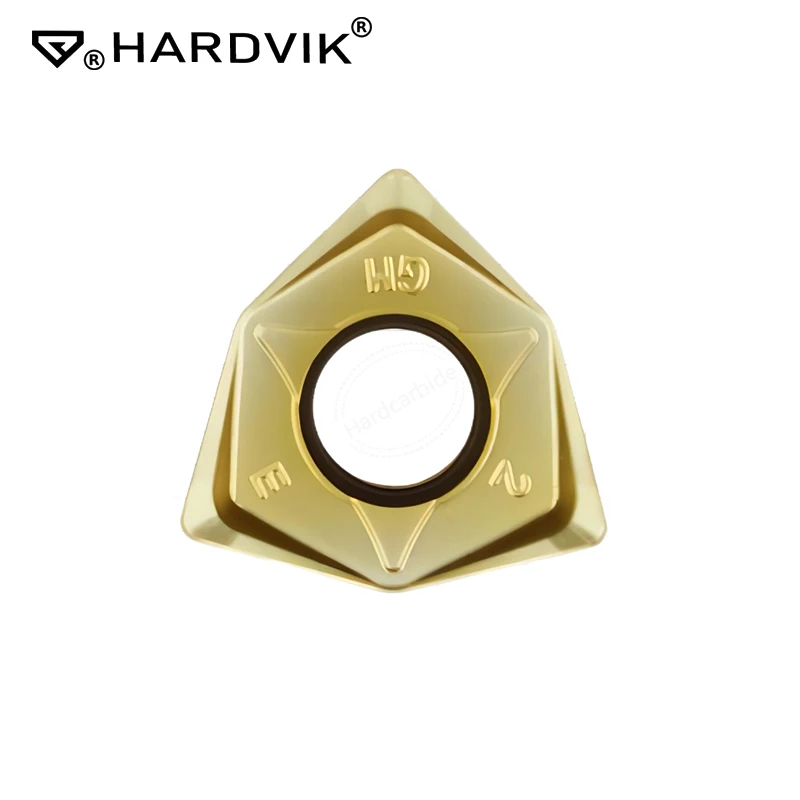 HARDVIK CNC Tungsten Carbide turning inserts Indexable High Feed  lathe WNMU080608 indexable cutting tools for stainless steel