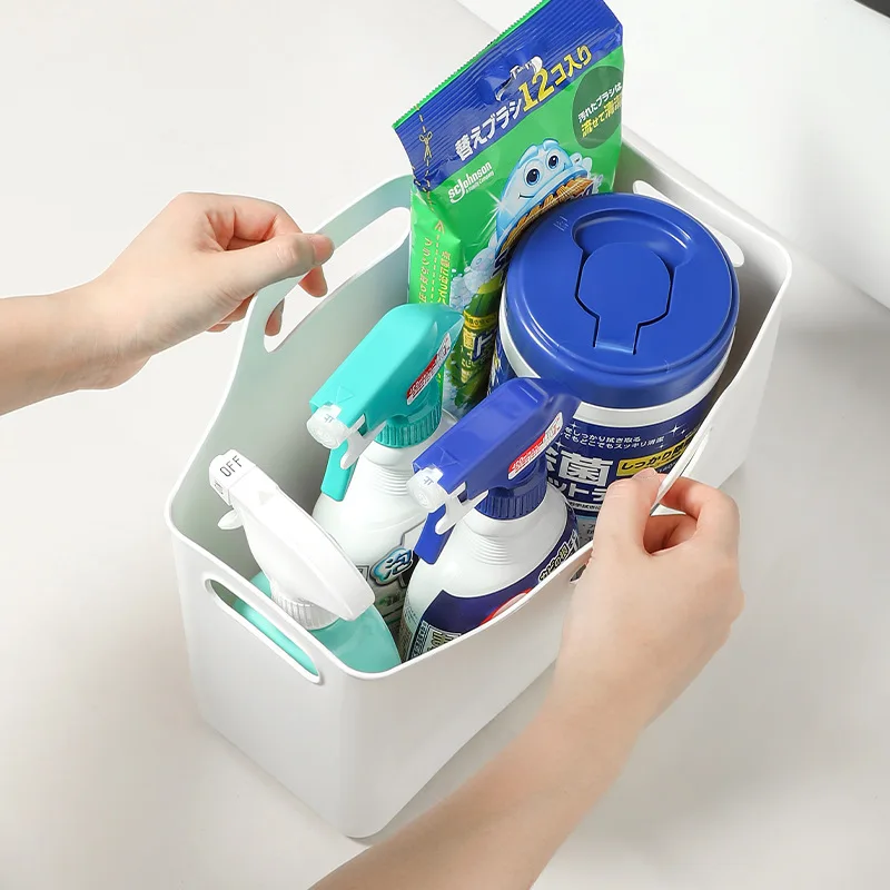 Plastic Lint Storage Laundry detergent Bin for Laundry Room Waste Lint Box holder for Organzation Trash Can basket with handle