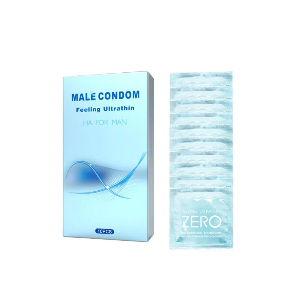 Natural latex condom WATER SOLUBLE DOUBLE CARE NATURAL RUBBER LATEX CONDOMS OEM