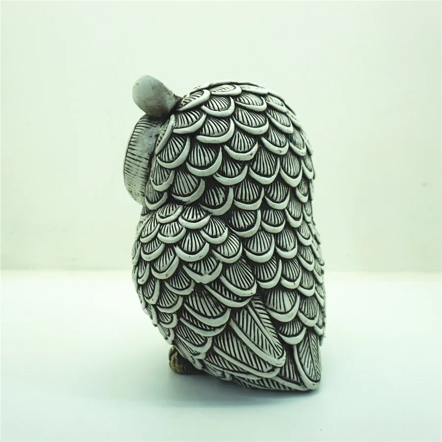 CUSTOM RESIN ANIMAL COLORFUL OWL TABLE DECORATION ORNAMENTS STATUES FIGURINES SCULPTURES FIGURINE TOY DOLL MODEL CRAFTS