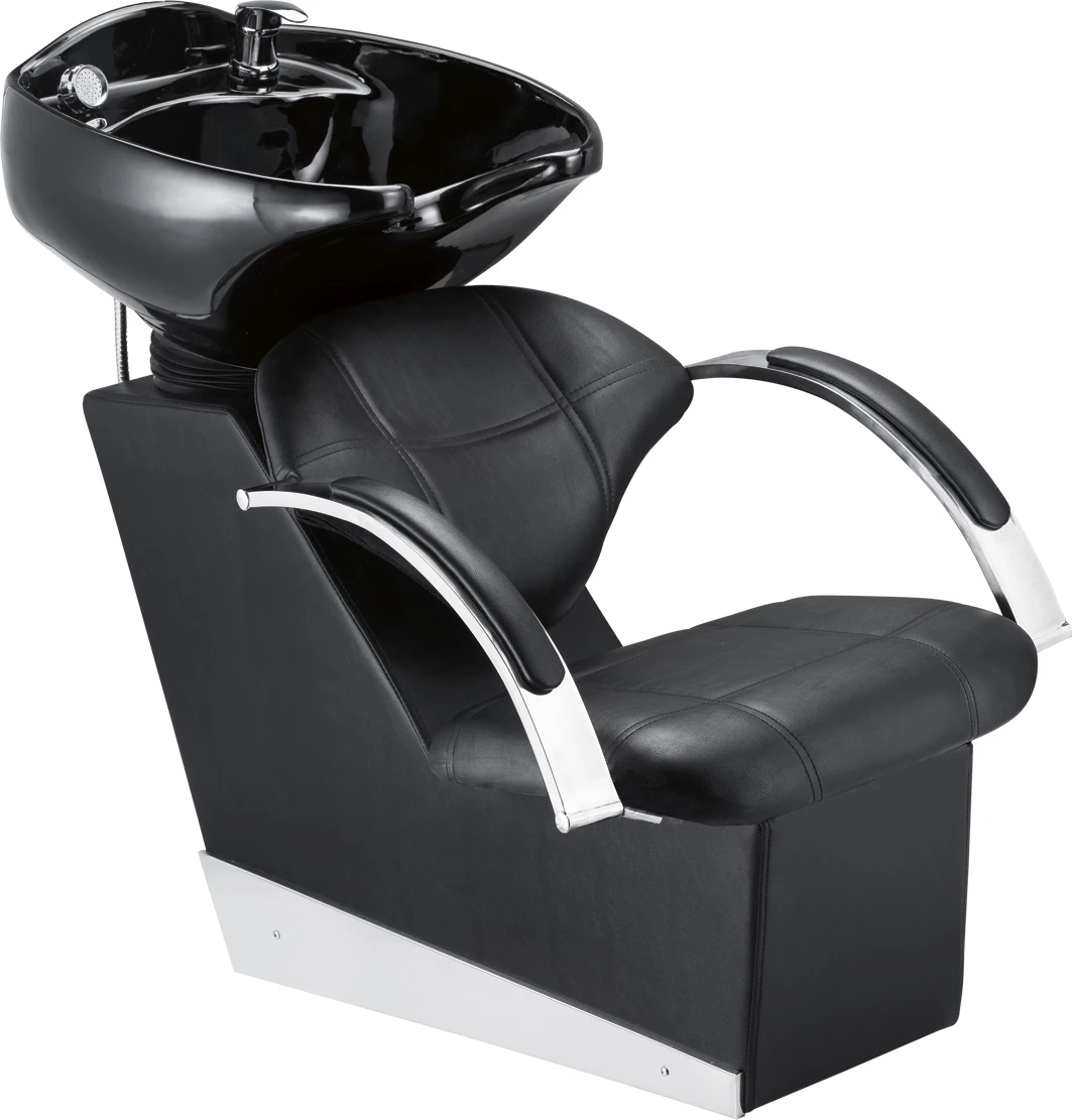 
Barber Shop High-Density Sponge Shampoo Bed With Electric Water Heater Ceramic Basin Fast Heating Energy-Saving Shampoo 