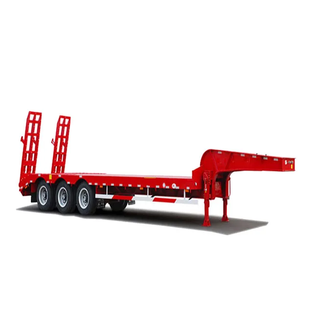 The hot selling model of 2022 is a 3-axis low flatbed transport semi-trailer with excellent quality and low price
