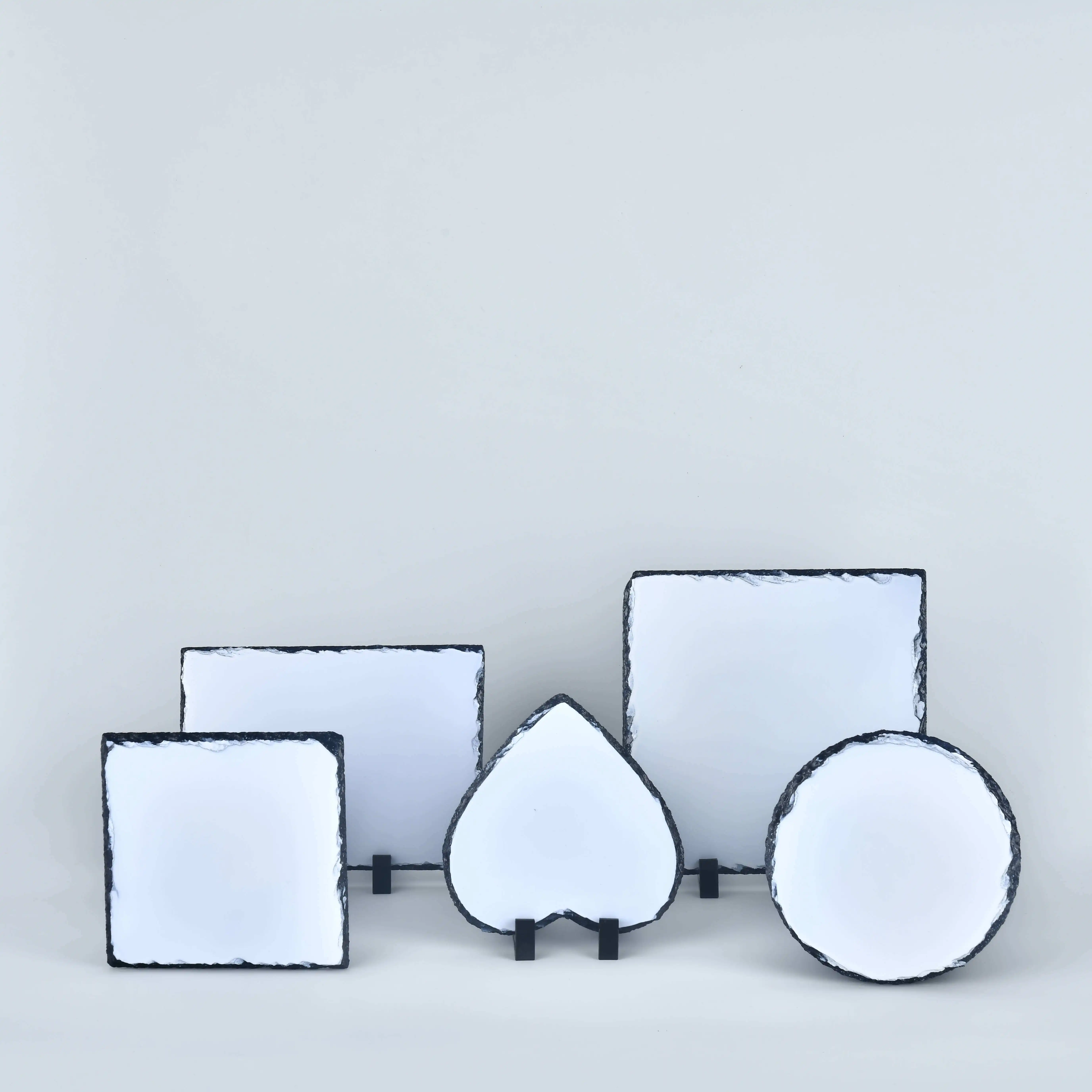 2023 Decoration Modern Polished Surface Blank sublimation Print rock stone slate picture frame