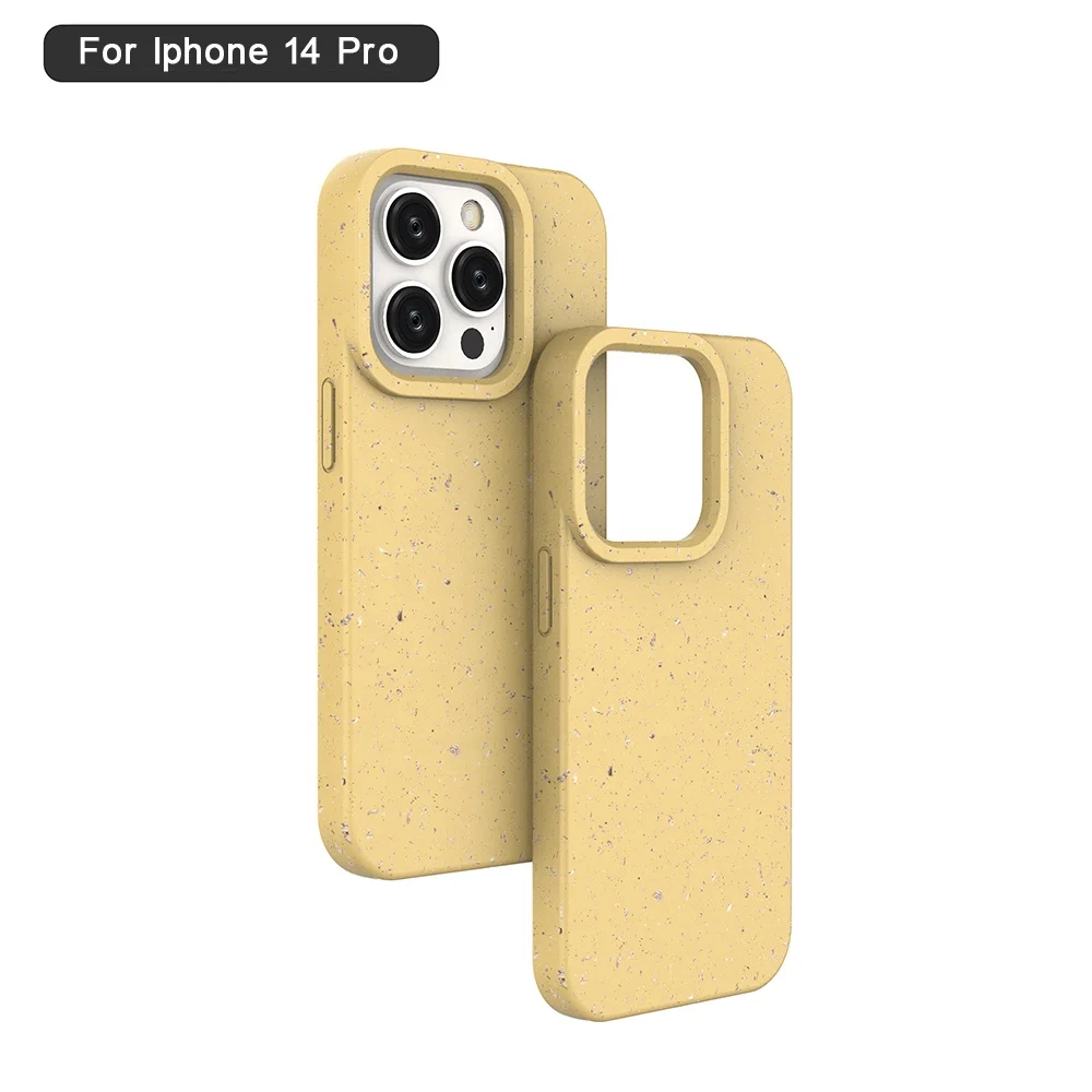 For Iphone 14 Case Ready To Ship GSCASE Wheat Stalk Mobile Cover 100% Biodegradable Phone Case For Iphone 14 Series