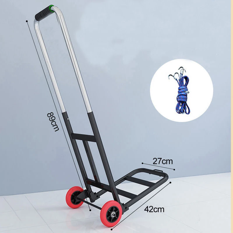 Factory direct sales household folding trolley moving pulling cart stall portable small trolley