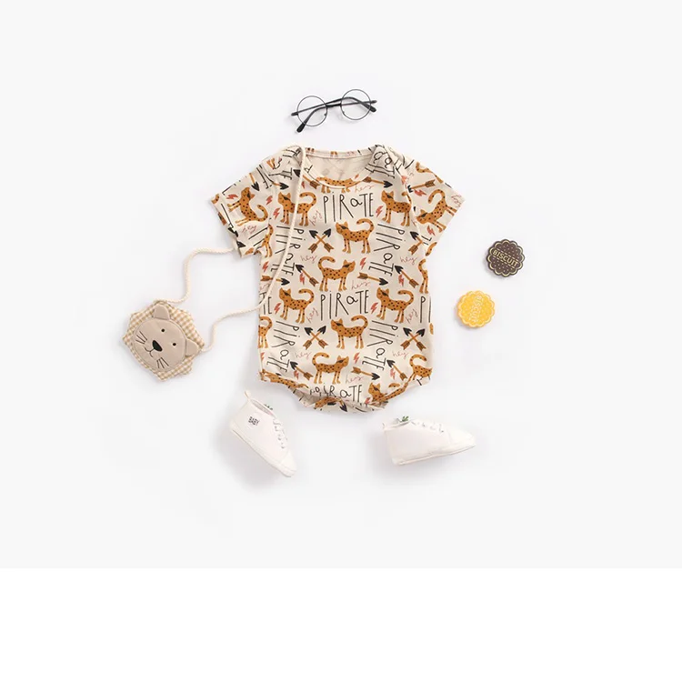 
Boutique Toddler Jumpsuit Organic Cotton Newborn Baby Clothes Romper 