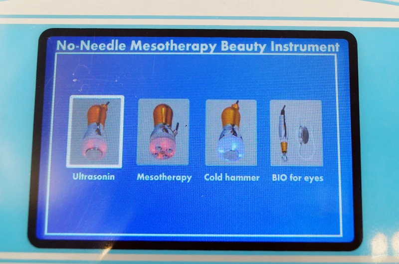 AU-1011 Face Slimming & Lifting Feature and No-Needle Mesotherapy Device Type Meso Machine