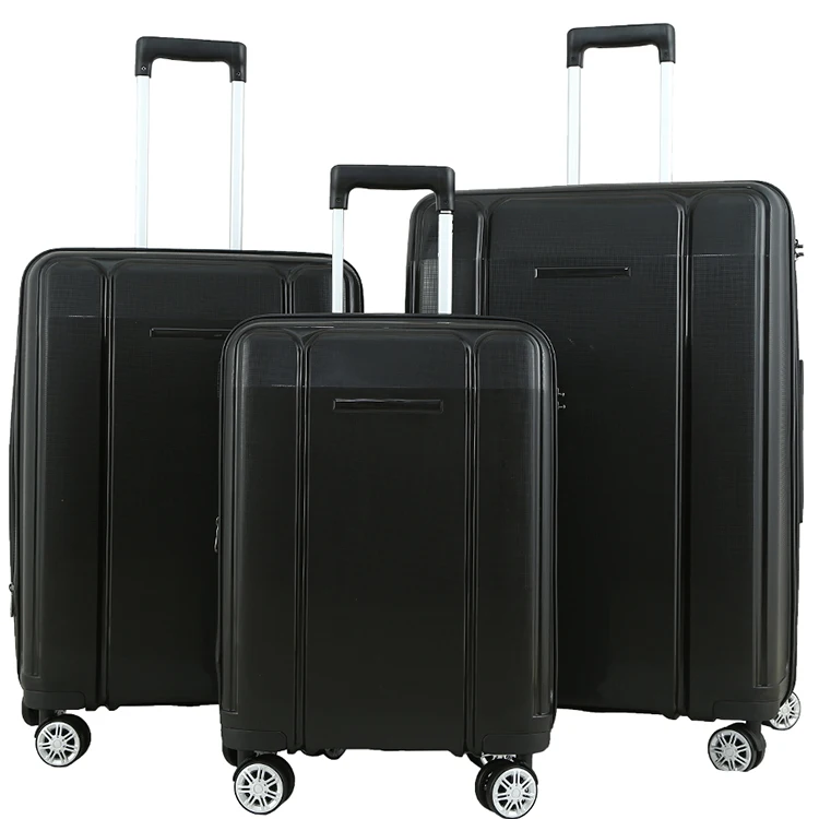 
2020 anti-broken PP trolley travelling bags luggage big luggage 