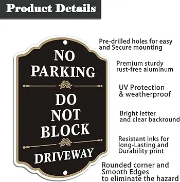 Customized temporary aluminum handicap no parking ban sign board stand customer reserved parking lot sign aluminum signag custom