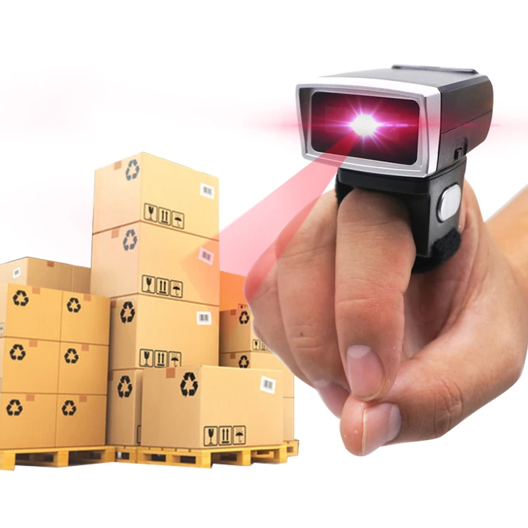 EDOO OEM &ODM Scanners Wireless Handfree Portable Wearable Technology Ring Finger 1d 2d Barcode Scanner For Storehouse