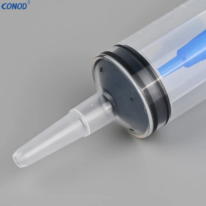Conod with ring top 60ml Irrigation Syringe Plastic Piston Irrigation Syringe