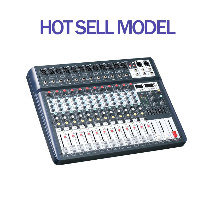 studio master audio mini mixer LD12 professional 12 channeL audio mixer with MP3 in good sell