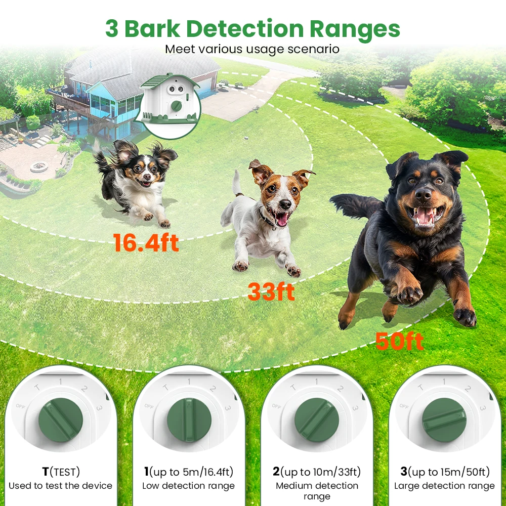 Stop Barking Barking Silencer Indoor & Outdoor Ultrasonic Bark Deterrents