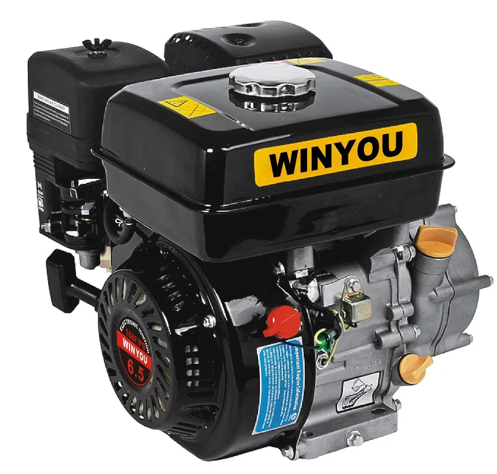 WY 168FB-R clutch to solw down 1/2 rotating speed 6.5hp petrol engine