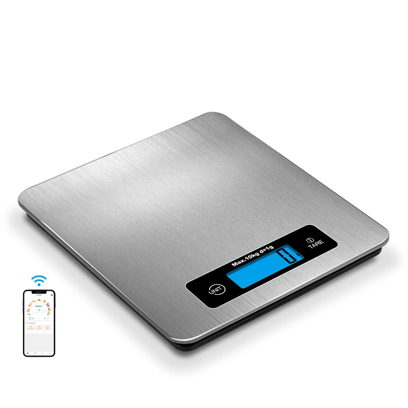 
Digital Kitchen Scale Slim Stainless Steel Healthy Weighing Scale 