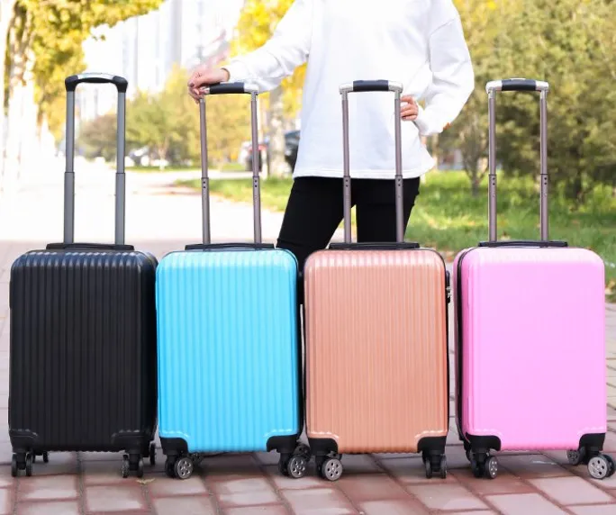Hot sale ABS PC Rolling roller Trolley Suitcase abs cabin carry-on hard  case bag travel travelling suitcase luggage
