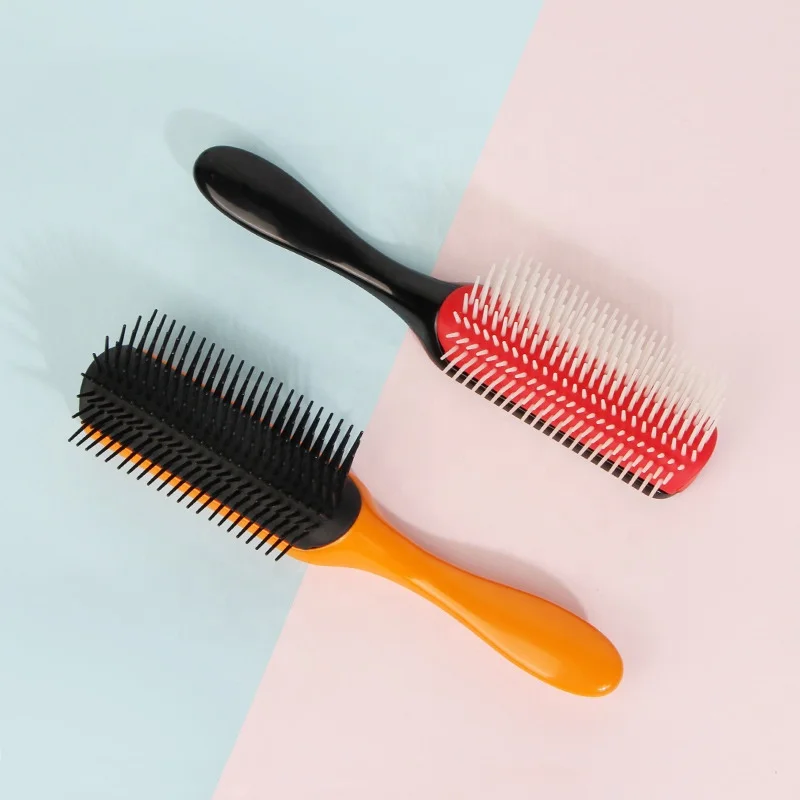 Detangling Hair Brush Denman Detangler Hairbrush Scalp Massager Straight Wet Comb for Women Men Salon Curly hair brush