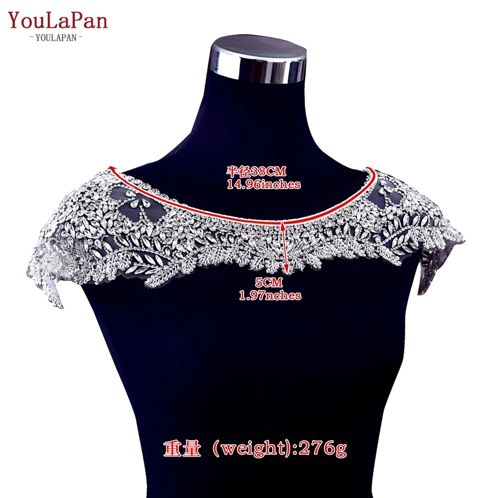 YouLaPan SG37 High Quality Rhinestone Woman Shrug Luxury Dress Shoulder Decoration Party Evening Dress Shawl