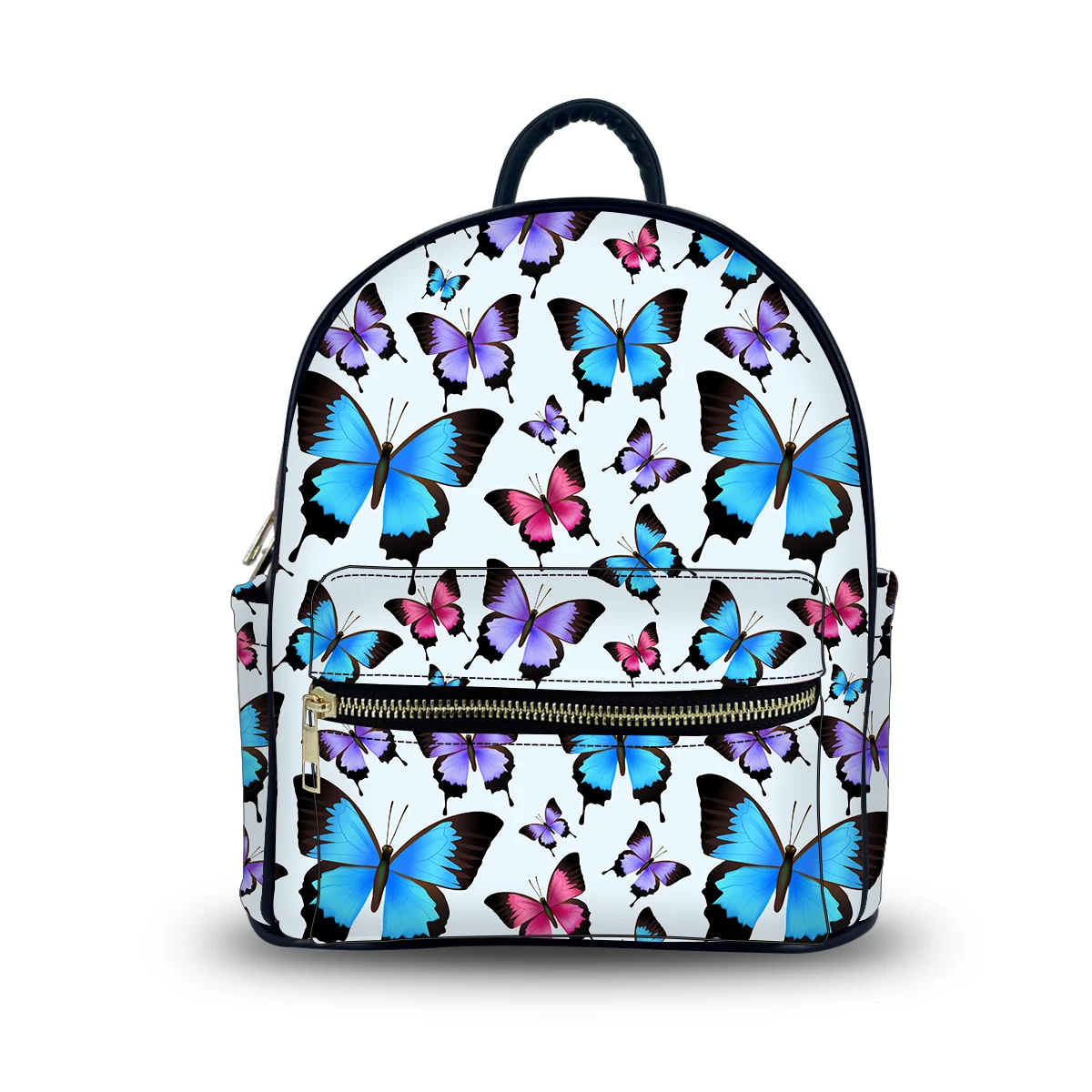 Leather Travel Backpacks School Bags Women School Bags Backpack For Ladies Stylishs Print On Demand Leather Backpack