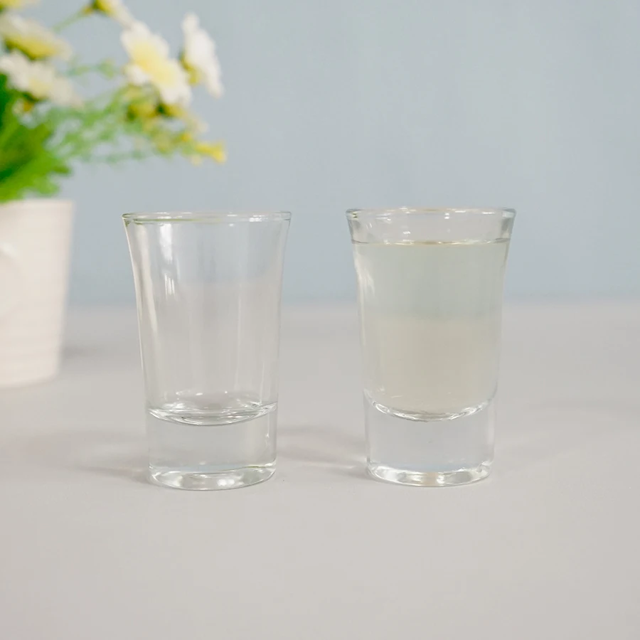 Souvenirs gift ideas 50ml 70ml flared vodka shot glass logo printed color box