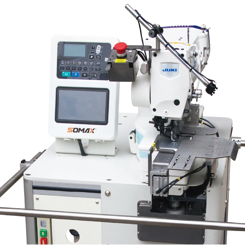 SM-05BH used  horizontal and vertcal button holing  automatic sewing machine industrial  button sewing machine