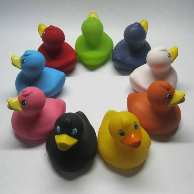 assorted color promotional rubber duck with custom imprint, multicolored promotional bath duck , floating promotional duck