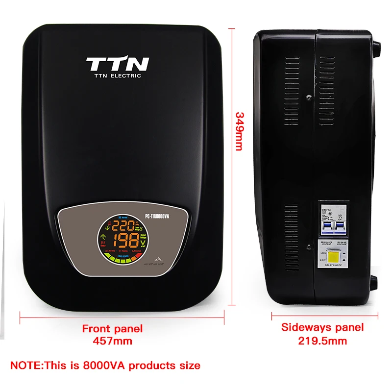 Новые продукты однофазный светодиодный дисплей PC-TLS10000VA стабилизатор напряжения