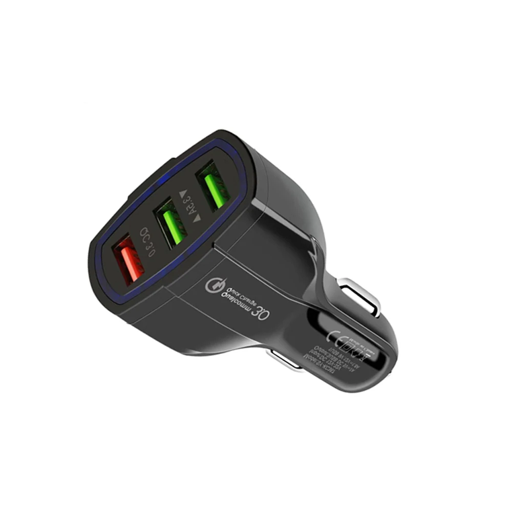 
SIPU Factory sale Fast High Speed qualcomm quick charge 3.0 3 port usb car charger 