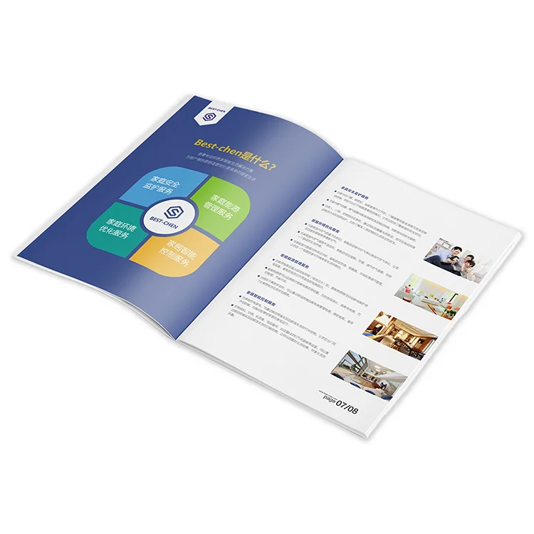 Professional print factory production custom color books A5/A4/A3 saddle stitching binding printing