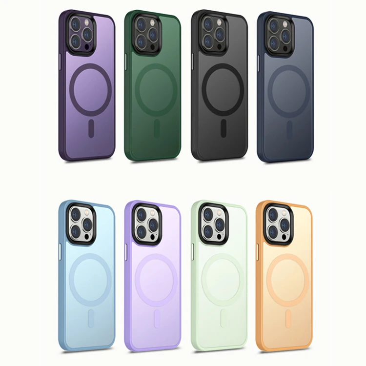 Роскошный прозрачный чехол для телефона с беспроводной зарядкой для iphone 14 13, противоударный Магнитный чехол для Iphone 14 Pro Max