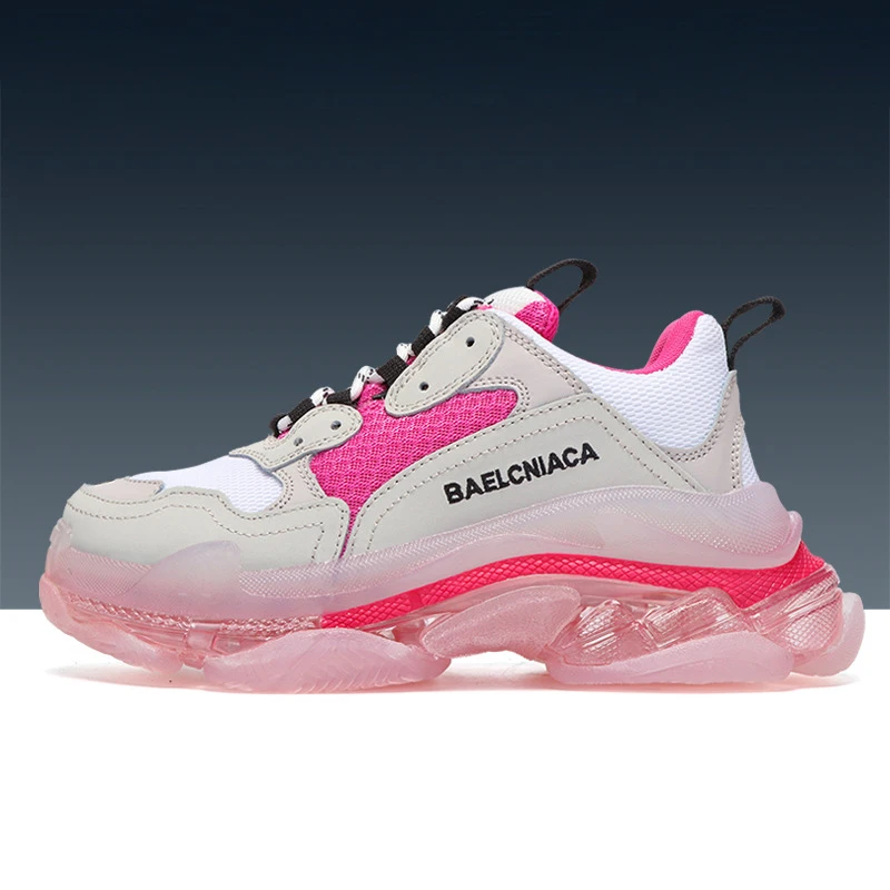 High Quality Luxury Famous Brands Designer Men Women Sports Triple S Chunky Trainers Sneaker Shoes