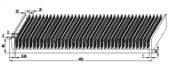 High quality OEM inverter aluminum extrusion profile heat sink