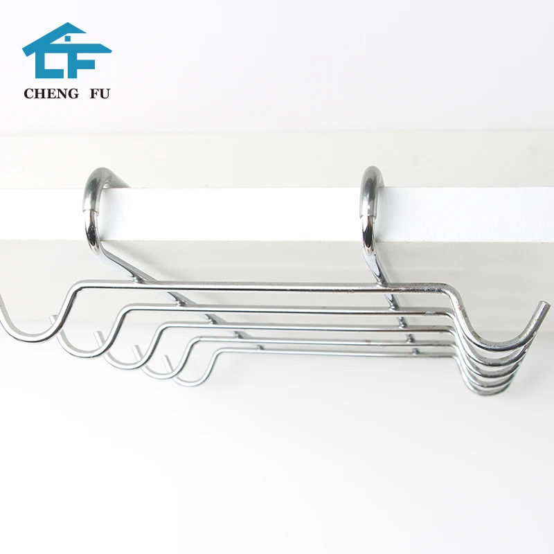 Factory Directly Sell Kitchen Utensils Display 10 Hooks Under Cabinet Hanging Coffee Cups Mug Hooks Holder