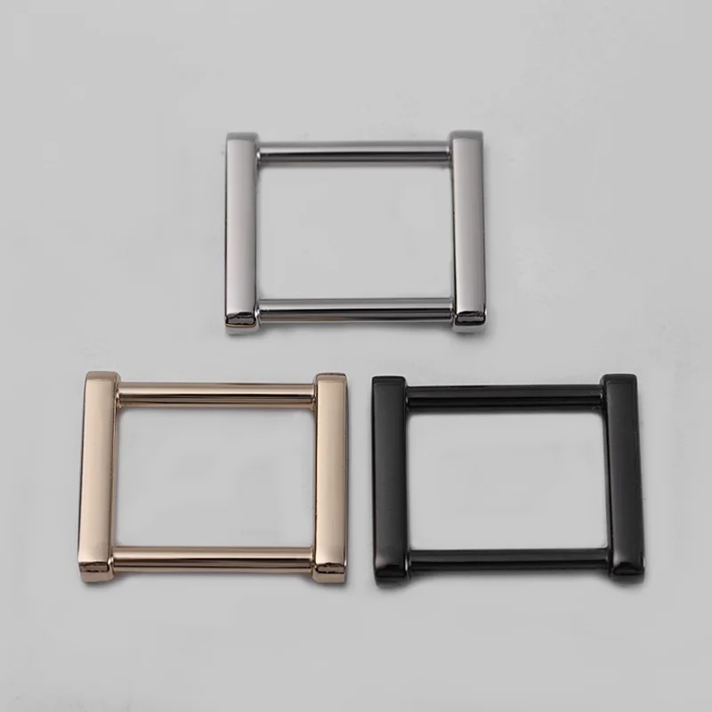10/15/19/25mm Handbag Accessories Bag Metal Square Ring Belt Buckles Rectangle Wire Strap Belt Loop For Webbing Backpack
