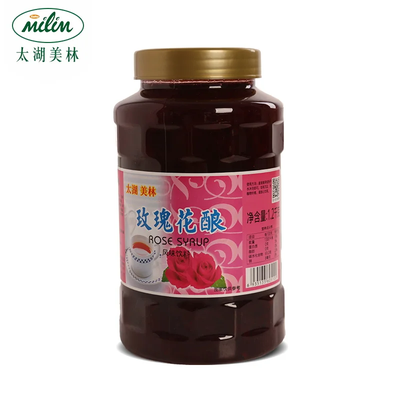 
 milim Rose tea jam milk tea shop raw material factory direct wholesale  