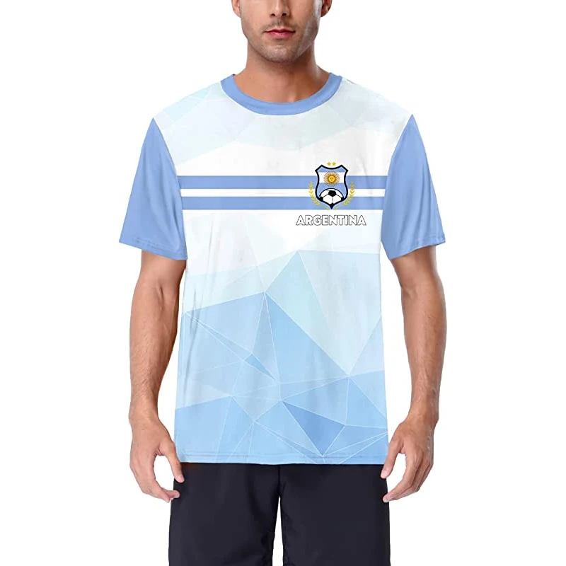 Custom Logo OEM Colorful Athletic Sports Wear Dry Fit Quick Dry Blank Sublimation Print Polo Soccer T Shirts Football Jersey