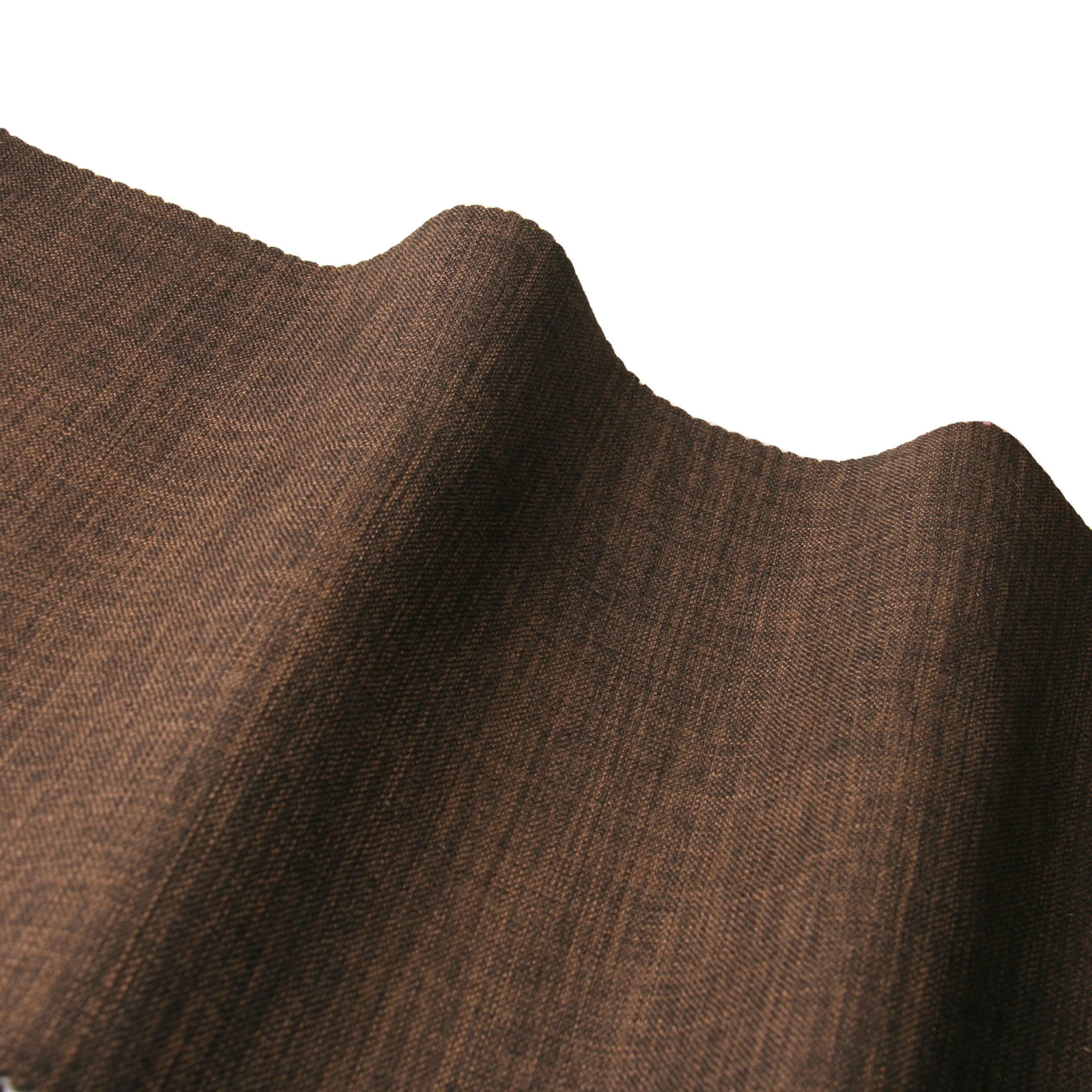 African 100% Polyester Linen Look Plain Thick Looks Linen Fabric for Sofa Upholstery