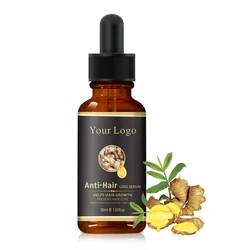 OEM Natural Organic Ginger Oil Hair Growth Treatment Anti Loss Hair Growth Serum for anti hair fall