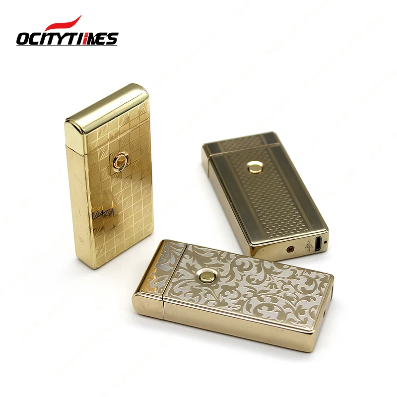 OCITYTIMES USB Electronic Cigarette Lighter Top Quality Safety Flame-less plasma double arc USB Lighter