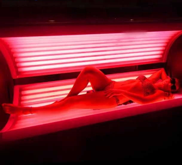 Multiple function tanning collagen mixed solarium tanning bed sunbed  wrinkles acne removal Germany Rubino globes bronze 3000w