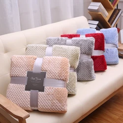 Wholesale Accept Customized Korean Polyester Flannel Blankets Soft Wholesale Price