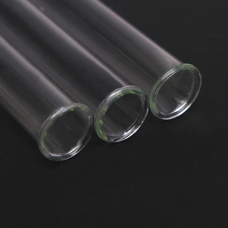 Wholesale round flat bottom medical clear glass test tube with cork