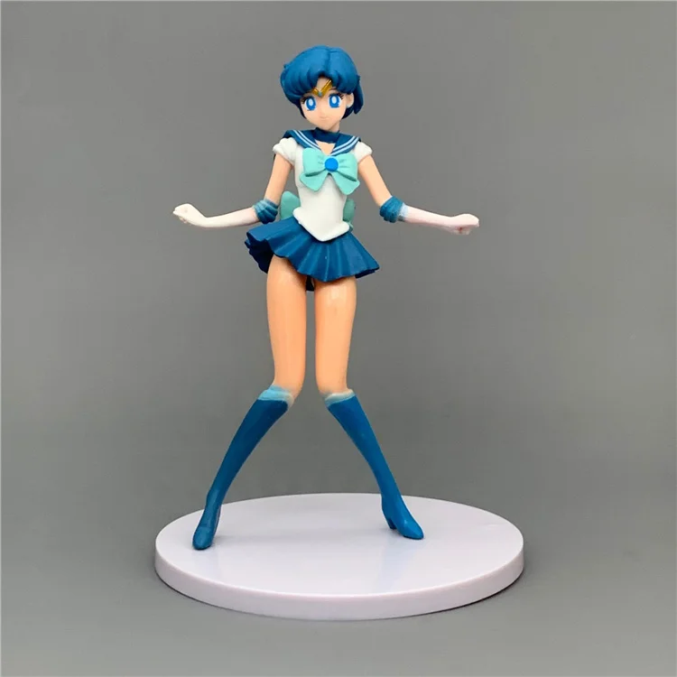 5PCS/SET Sailor Moon Action Figures Chiba Mamoru Chibiusa Kino Makoto Cartoon PVC Anime Figure Toy