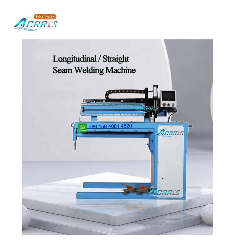 1000mm Solar Water Storage Tank Seam Welder Equipment Longitudinal Linear Seam Welder with PLC English Controller